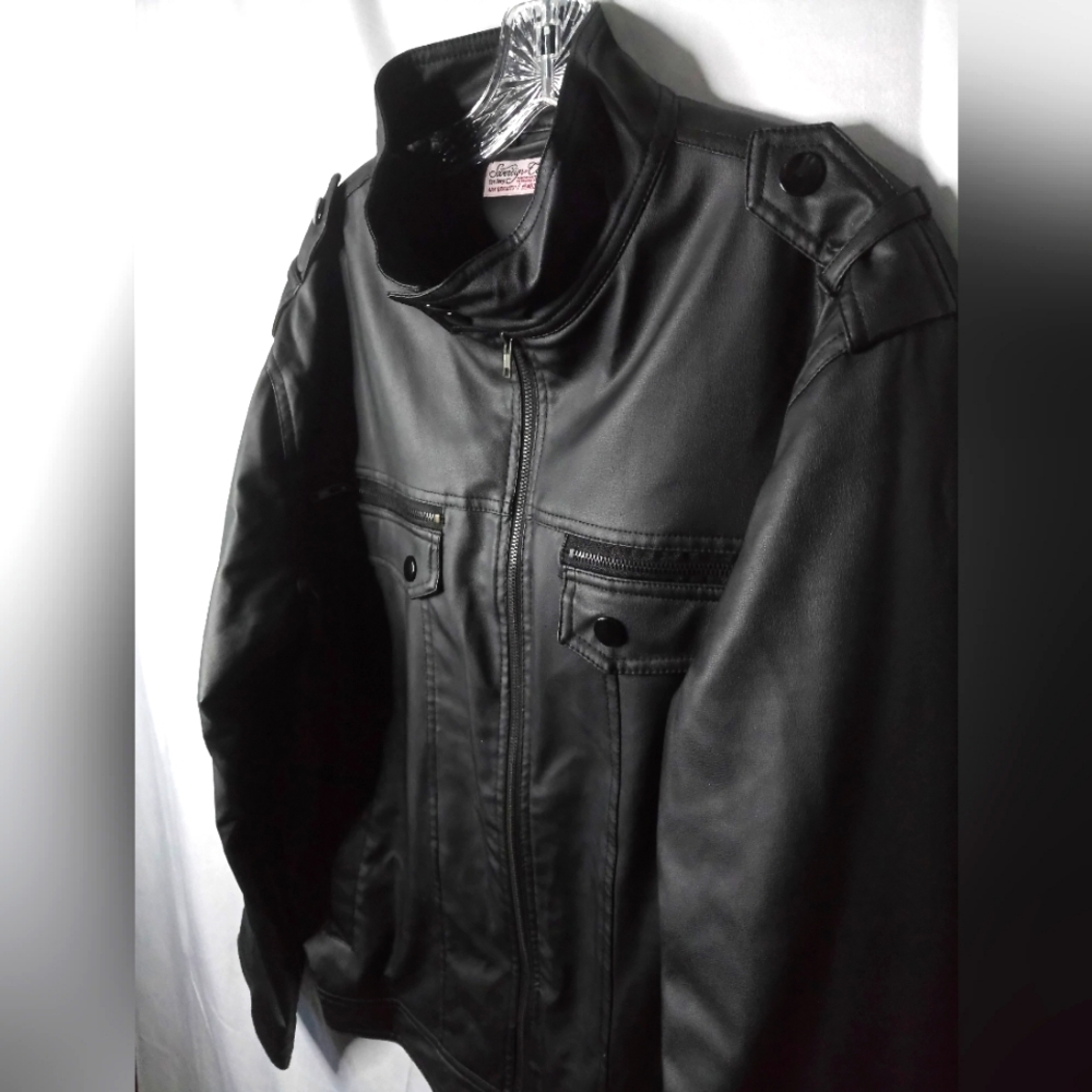 Men Faux Leather Jacket